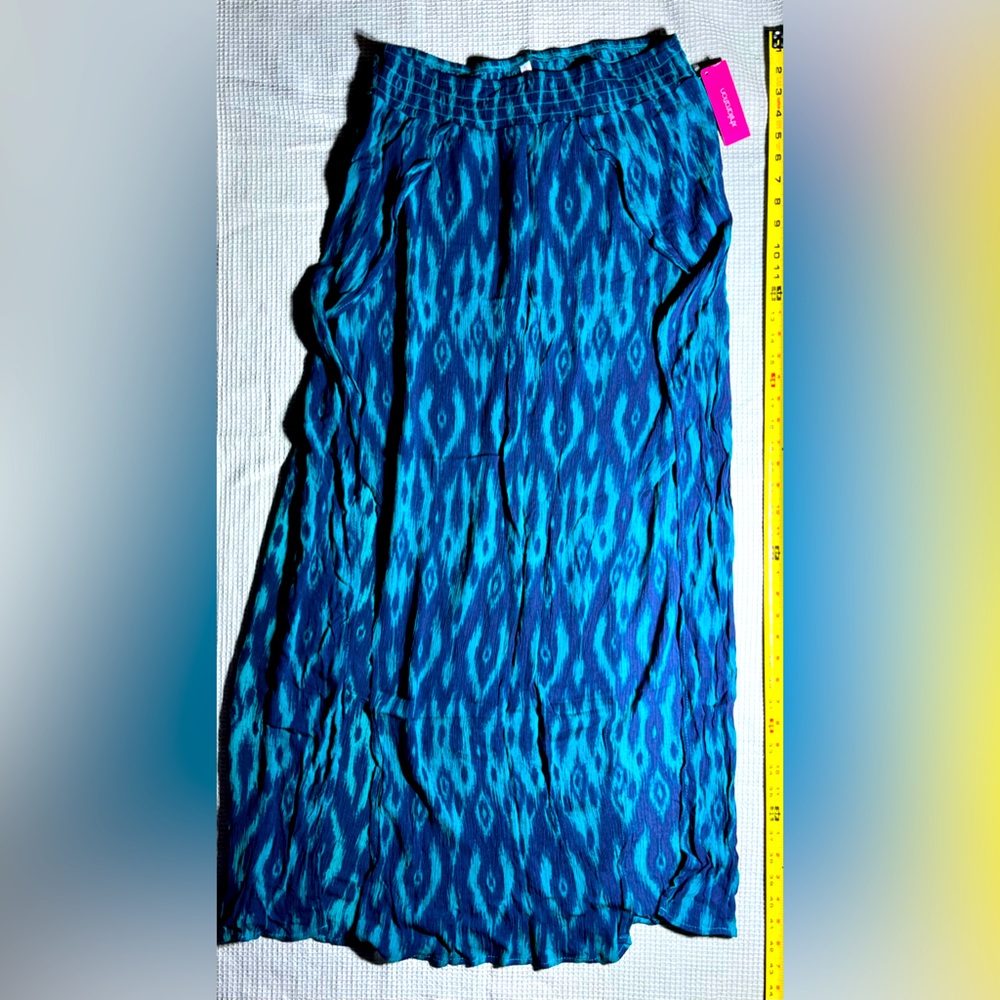 Blue long skirt